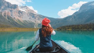 Kayak aux Kootenays au Canada